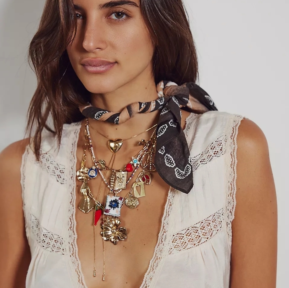 Free People Maxamilion Charm Necklace